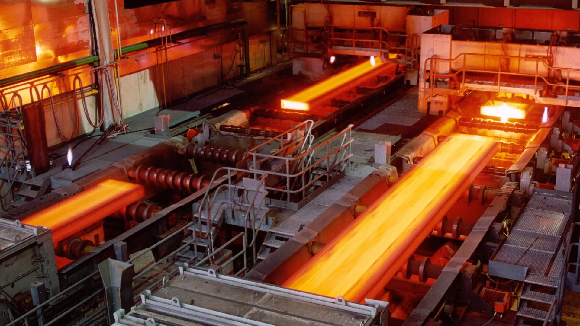 Hot steel production process